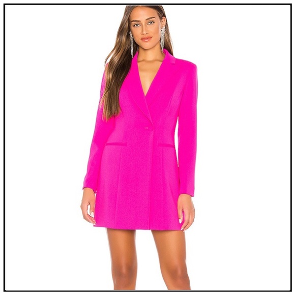 Jay Godfrey Ace Hit Hot Pink Blazer Dress Small - Picture 1 of 1